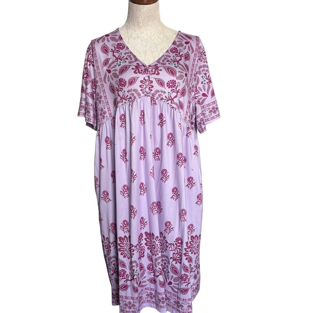 Cripom Boho Floral Border Print Dress – Size Large
Kalftan Muumuu - Picture 3 of 7